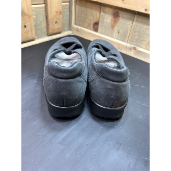 SAS Womens Tripad Comfort Black Suede Loafers Size 9W - Picture 4 of 7